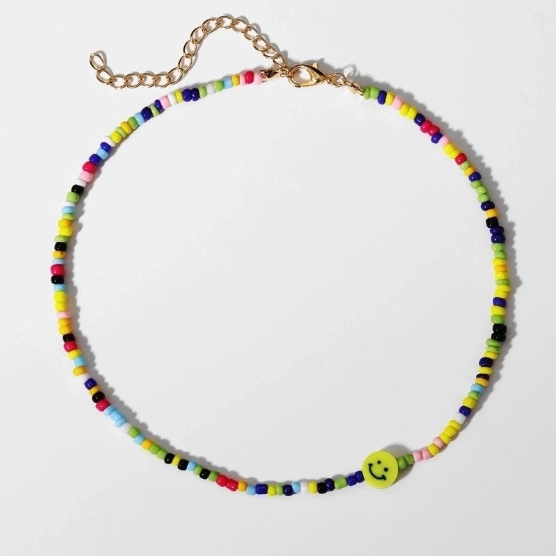 12 Pieces Minimalist Geometric Beaded Inlaid Pearls Women\'s Necklace