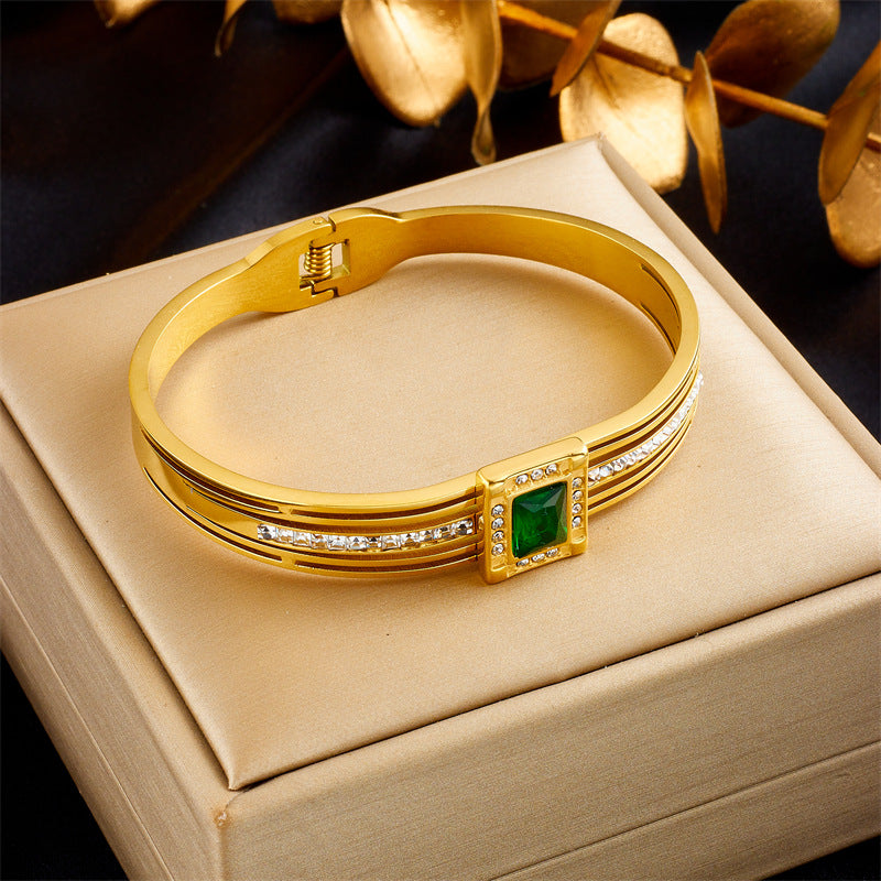 Irregular Stainless Steel Electroplating Bangles