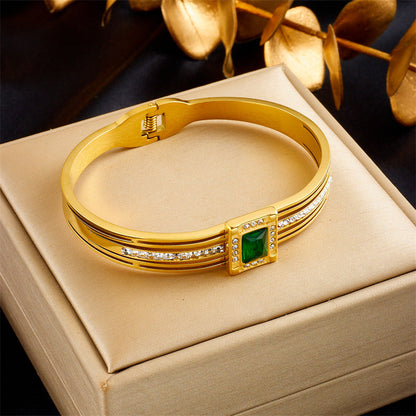 Irregular Stainless Steel Electroplating Bangles