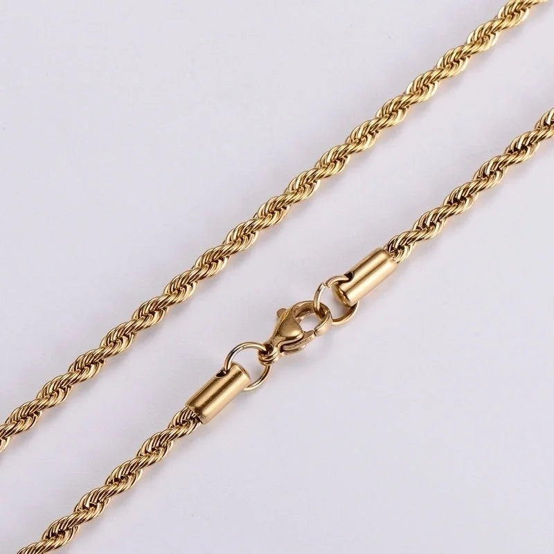 304 Stainless Steel 18K Gold Plated Hip-Hop Inlaid Gold Insect Necklace
