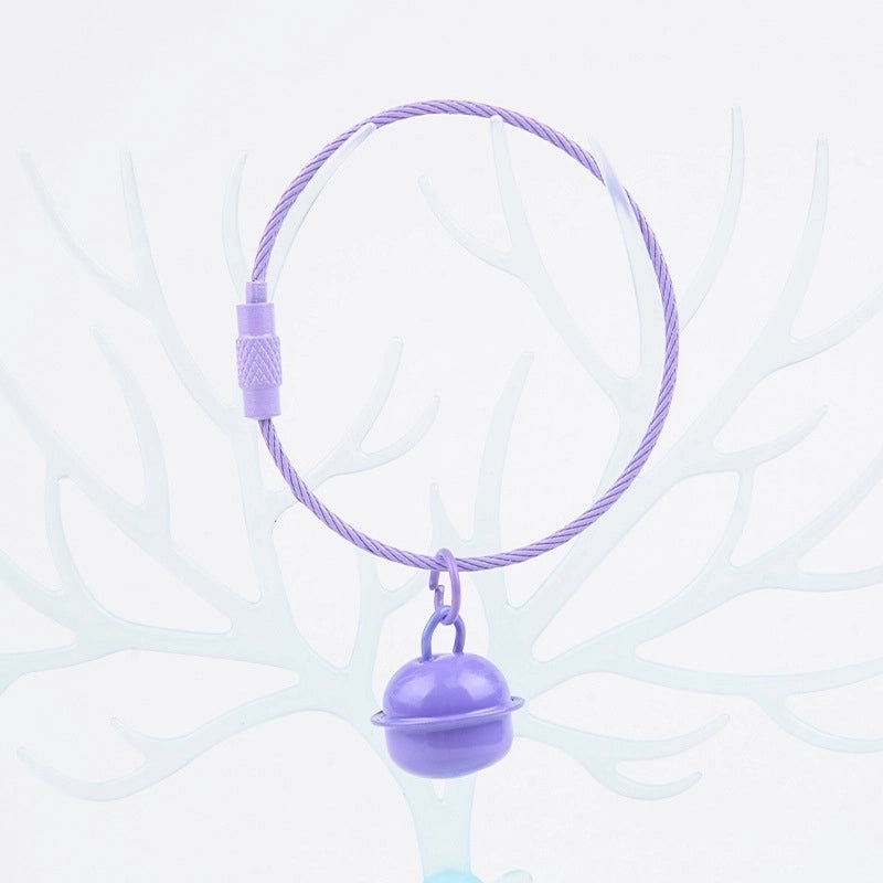 Cute Solid Color Bell Metal Unisex Bag Pendant Keychain 1 Piece