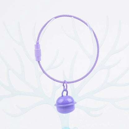 Cute Solid Color Bell Metal Unisex Bag Pendant Keychain 1 Piece