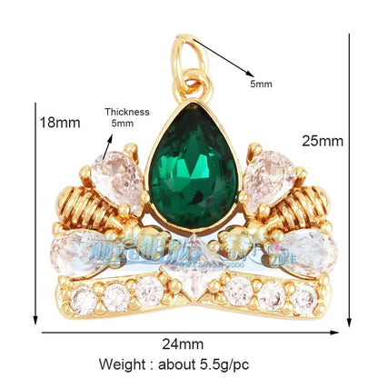 1 Piece Copper Geometric Heart Shape Snowflake Pendant Jewelry Accessories