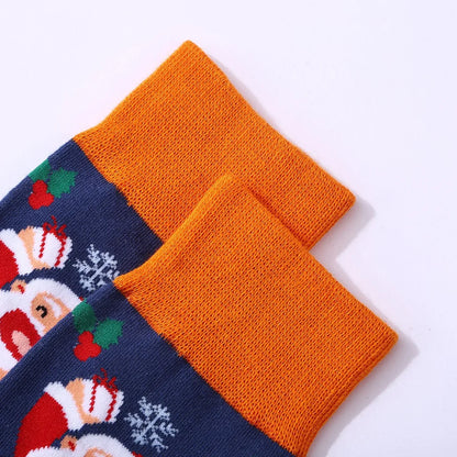 10 Pairs Haichin Christmas Mid-calf Socks For Men Trendy Brand Christmas Socks For Women Santa Claus Trendy Socks