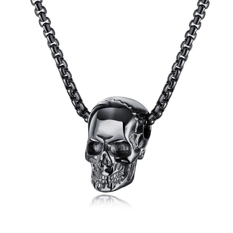 Casual Punk Skull Alloy Plating Halloween Men's Pendant Necklace