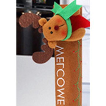 Hot-selling Christmas Small Gifts Velvet Christmas Doll Refrigerator Handle Decoration Christmas Home Supplies