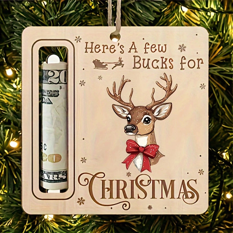 Christmas Cartoon Style Santa Claus Snowman Elk Wood Daily Festival Hanging Ornaments Decorations Hanging Ornaments