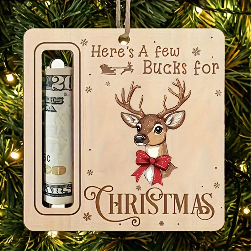 Christmas Cartoon Style Santa Claus Snowman Elk Wood Daily Festival Hanging Ornaments Decorations Hanging Ornaments