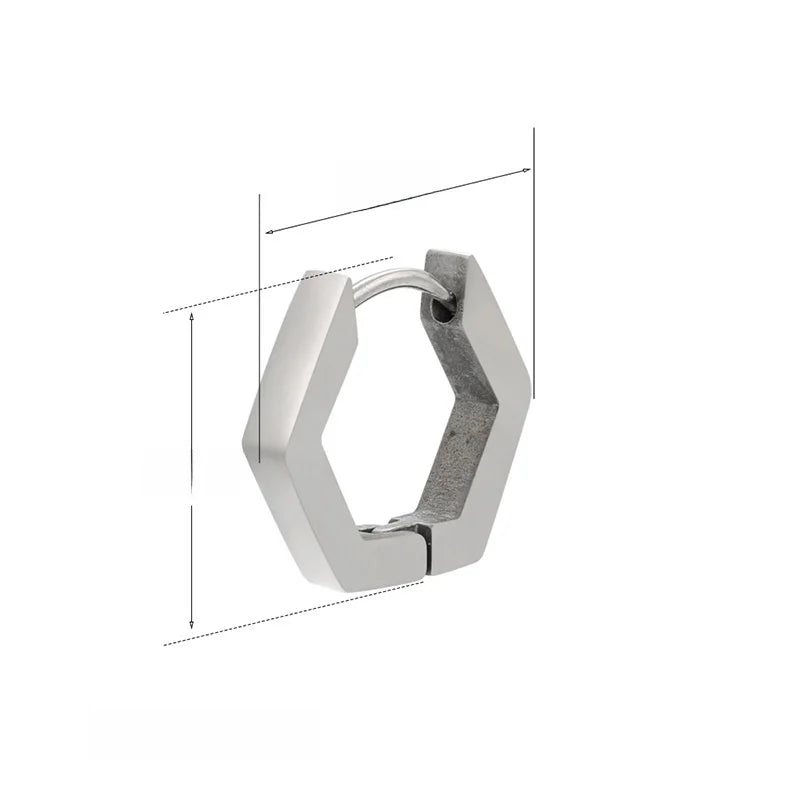 Fashion Geometric Plating Stainless Steel No Inlaid 18K Gold Plated Earrings