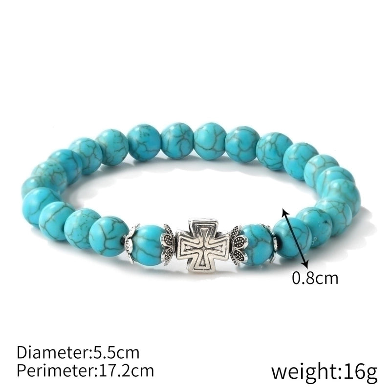 Fashion Starfish Butterfly Turquoise Beaded Women\'s Bracelets 1 Piece