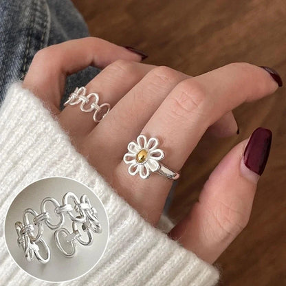 Vintage Style Bow Knot Copper Plating Open Rings