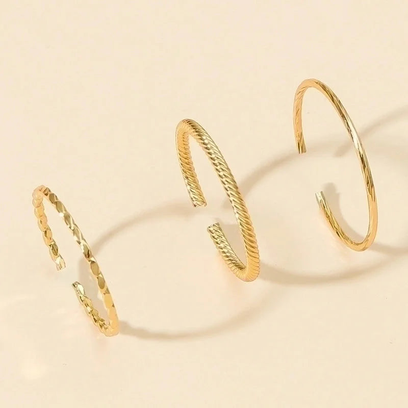 Ethnic Style Geometric Alloy Stainless Steel Rings