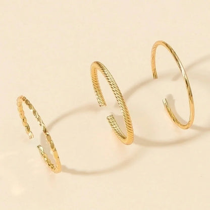 Ethnic Style Geometric Alloy Stainless Steel Rings