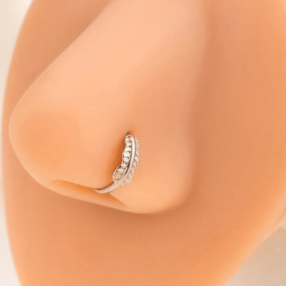 1 Piece Nose Rings & Studs Minimalist Geometric Alloy Inlay Rhinestones Nose Rings & Studs