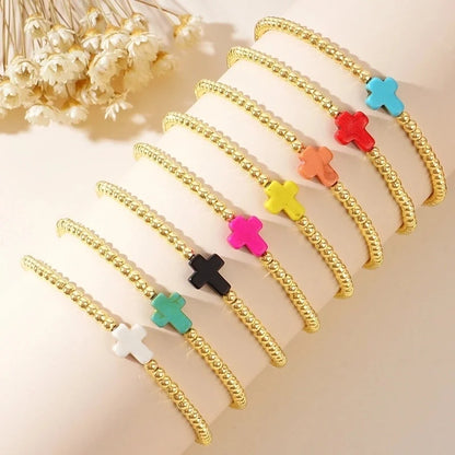 Semi-precious Stone Copper Handmade Geometric Bracelets