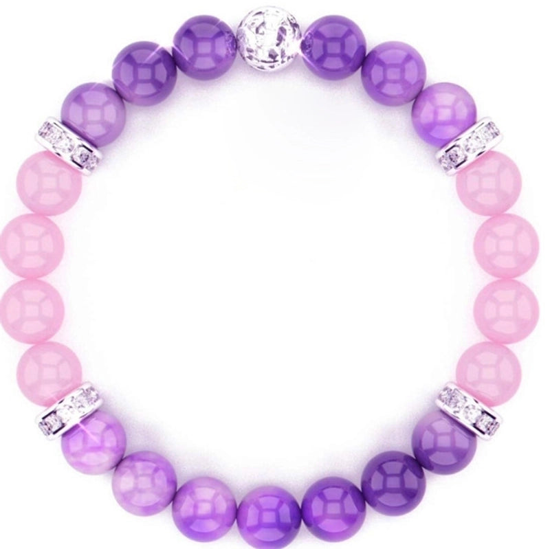 Fashion Round Artificial Crystal Turquoise Beaded Bracelets