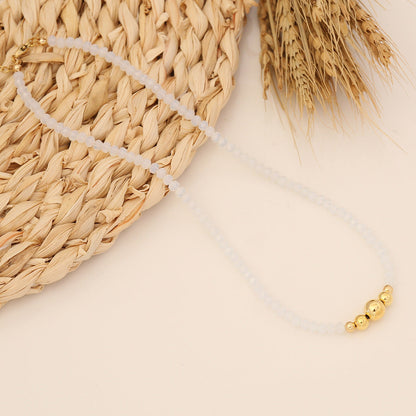 Fashion Circle Artificial Crystal Handmade Necklaces