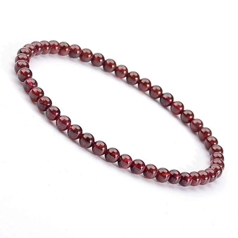1 Piece Minimalist Round Natural Stone Beaded Bracelets