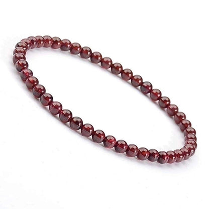 1 Piece Minimalist Round Natural Stone Beaded Bracelets