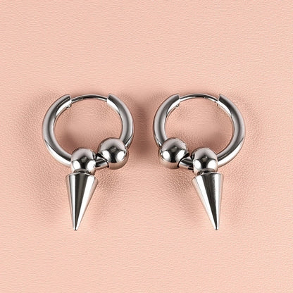 1 Pair Minimalist Classic Style Solid Color Polishing Plating 304 Stainless Steel 18K Gold Plated Drop Earrings