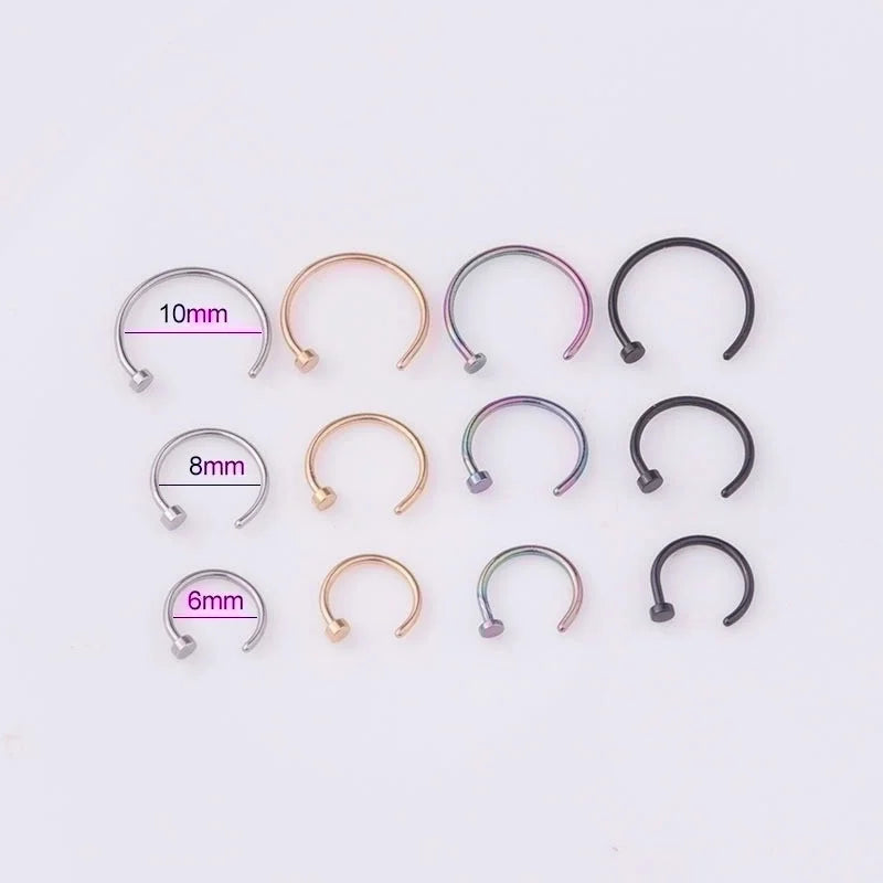Ear Cartilage Rings & Studs Fashion Geometric 316L Stainless Steel Plating