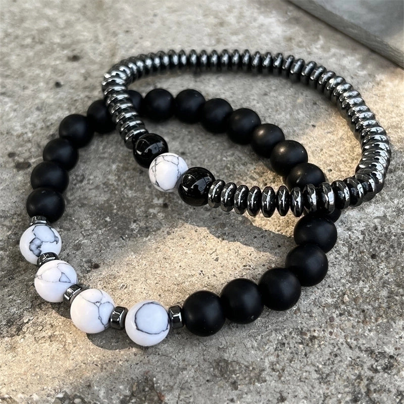 Casual Punk Cool Style Leaf Skull Pu Leather Alloy Halloween Men's Bracelets