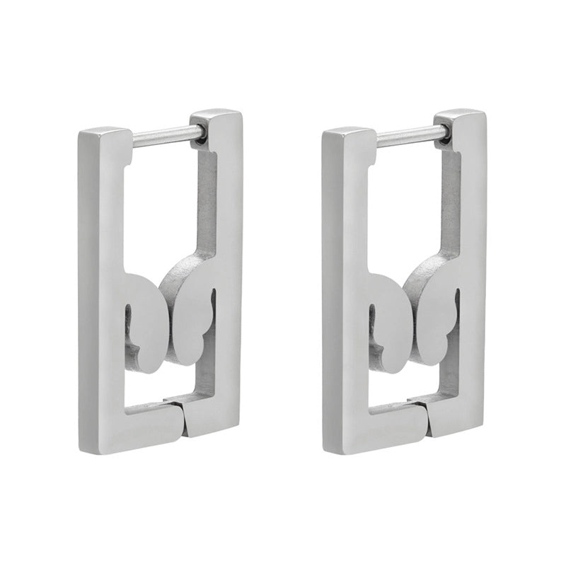 Fashion Geometric Plating Stainless Steel No Inlaid 18K Gold Plated Earrings