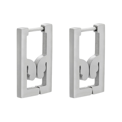 Fashion Geometric Plating Stainless Steel No Inlaid 18K Gold Plated Earrings