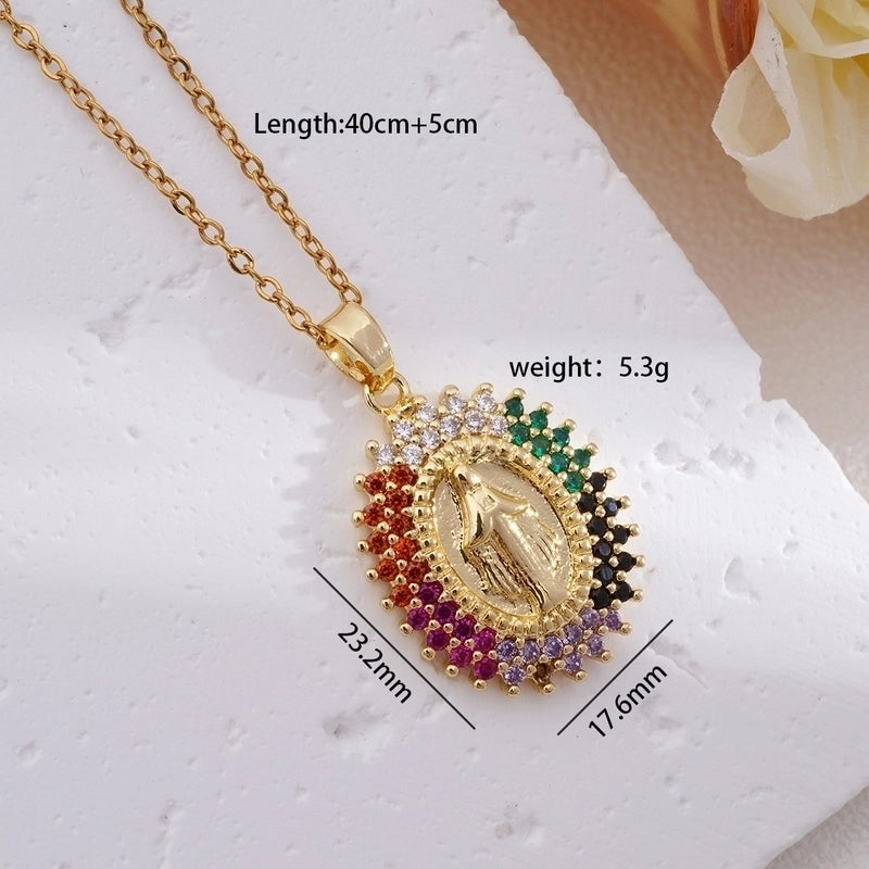 304 Stainless Steel Copper Human Pendant Necklace