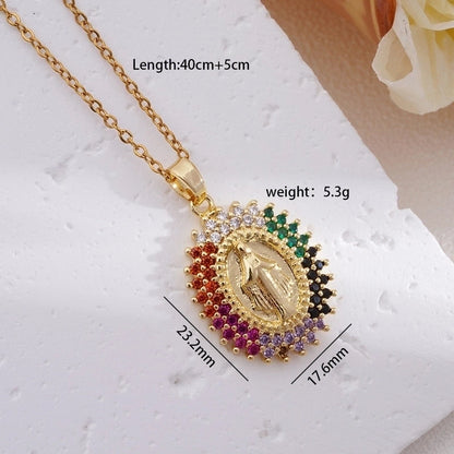 304 Stainless Steel Copper Human Pendant Necklace