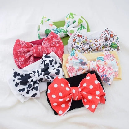Casual Plaid Bow Knot Cloth Hair Band