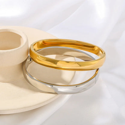 IG Style Circle Sphere Stainless Steel Electroplating Bangles