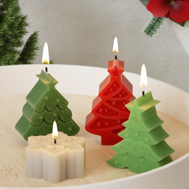 Christmas Cute Christmas Tree Snowflake Silica Gel