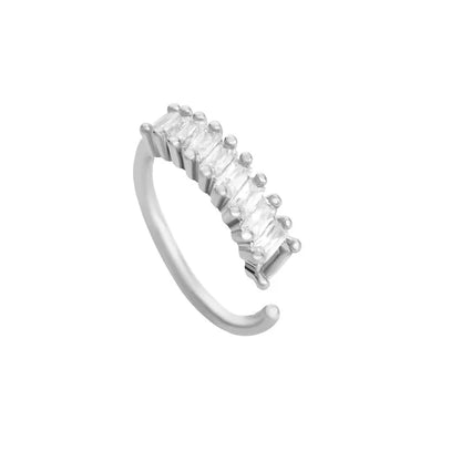 1 Piece Nose Rings & Studs Minimalist Geometric Alloy Inlay Rhinestones Nose Rings & Studs