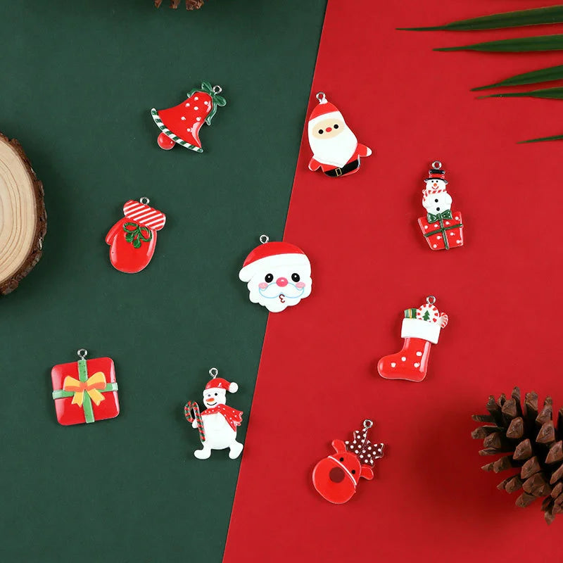 Christmas Resin Hanging Ring Small Pendant Diy Accessories Christmas Tree Decoration Supplies Small Pendant Hanging Ornament