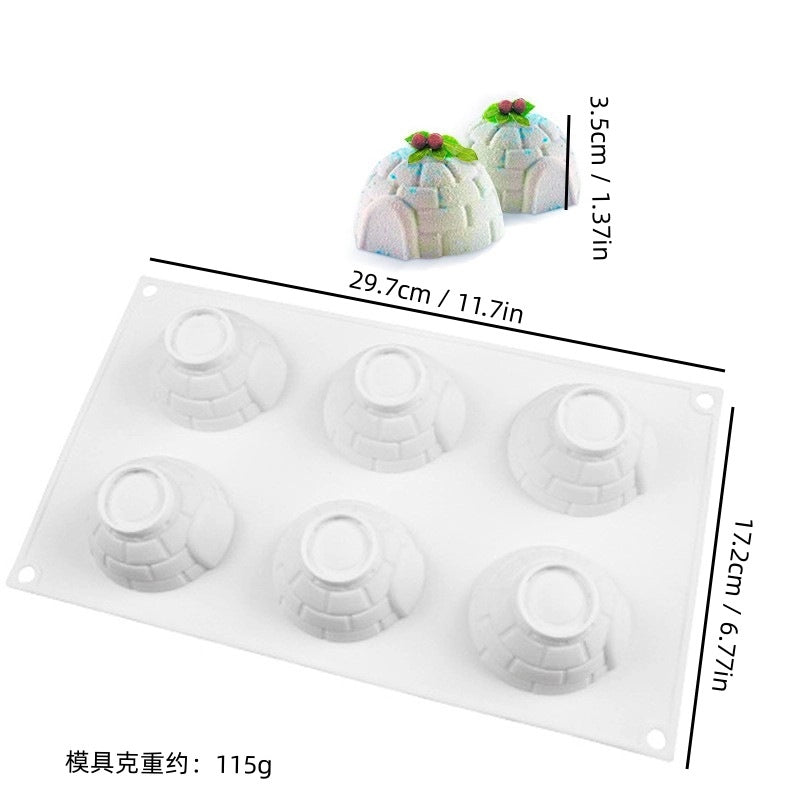 Casual Geometric Heart Shape Rose Silica Gel Kitchen Molds 1 Piece