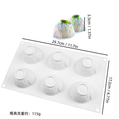 Casual Geometric Heart Shape Rose Silica Gel Kitchen Molds 1 Piece