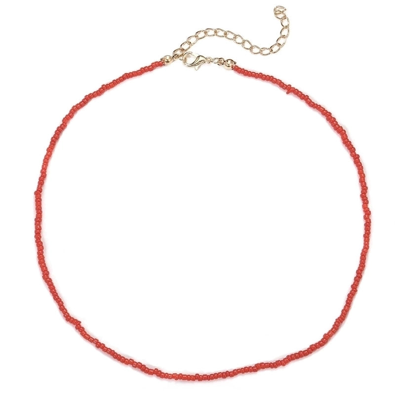 12 Pieces Minimalist Geometric Beaded Inlaid Pearls Women\'s Necklace