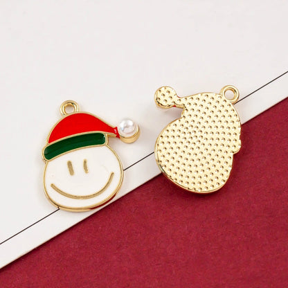 10 PCS/Package Alloy Bow Knot Bell Snowflake Pendant Jewelry Accessories