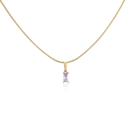 Minimalist Geometric Copper 18K Gold Plated Necklace