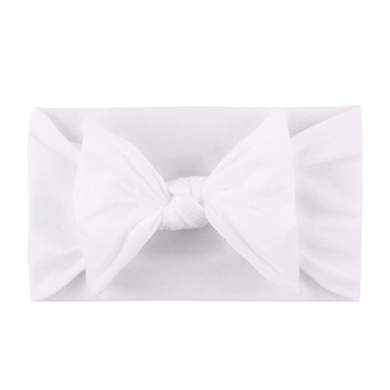 Kid's Fashion Solid Color Bow Knot Cloth Braid Hair Band