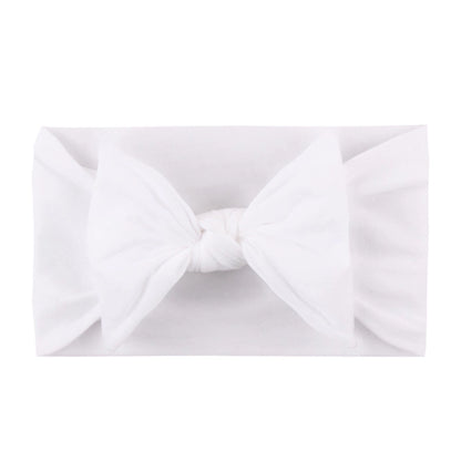 Kid's Fashion Solid Color Bow Knot Cloth Braid Hair Band