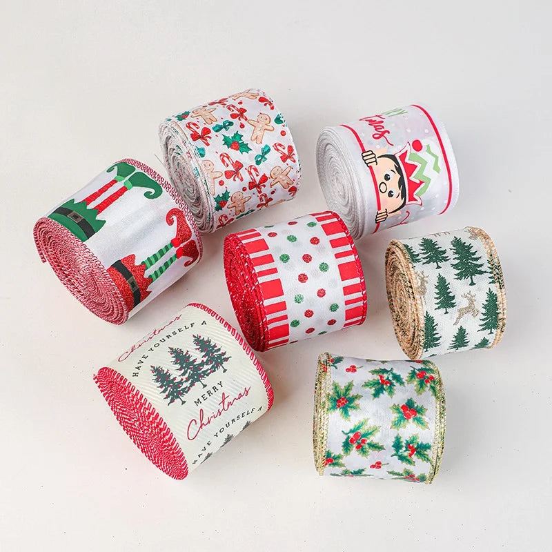 Christmas Cartoon Style Cute Gingerbread Letter Holiday Banquet Colored Ribbons Party Accessories