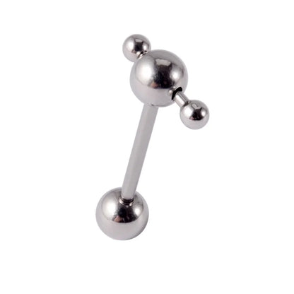 1 Piece Tongue Rings Minimalist Geometric 304 Stainless Steel Plating 18K Gold Plated
