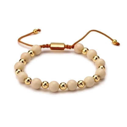 Retro Geometric Natural Stone Bracelets