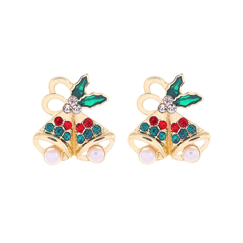 Christmas Cute Minimalist Christmas Tree Santa Claus Snowman Alloy Party Festival