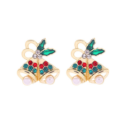 Christmas Cute Minimalist Christmas Tree Santa Claus Snowman Alloy Party Festival