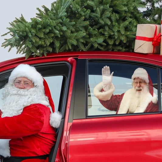 Christmas Fashion Santa Claus Pvc Car Window Stickers