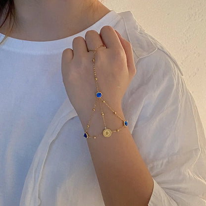 Women Expressive Eye Heart Stainless Steel Electroplating Bracelets