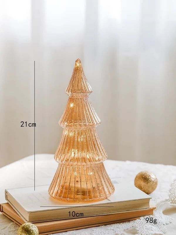 Christmas Minimalist Classic Style Christmas Tree Glass Holiday Festival Ornaments
